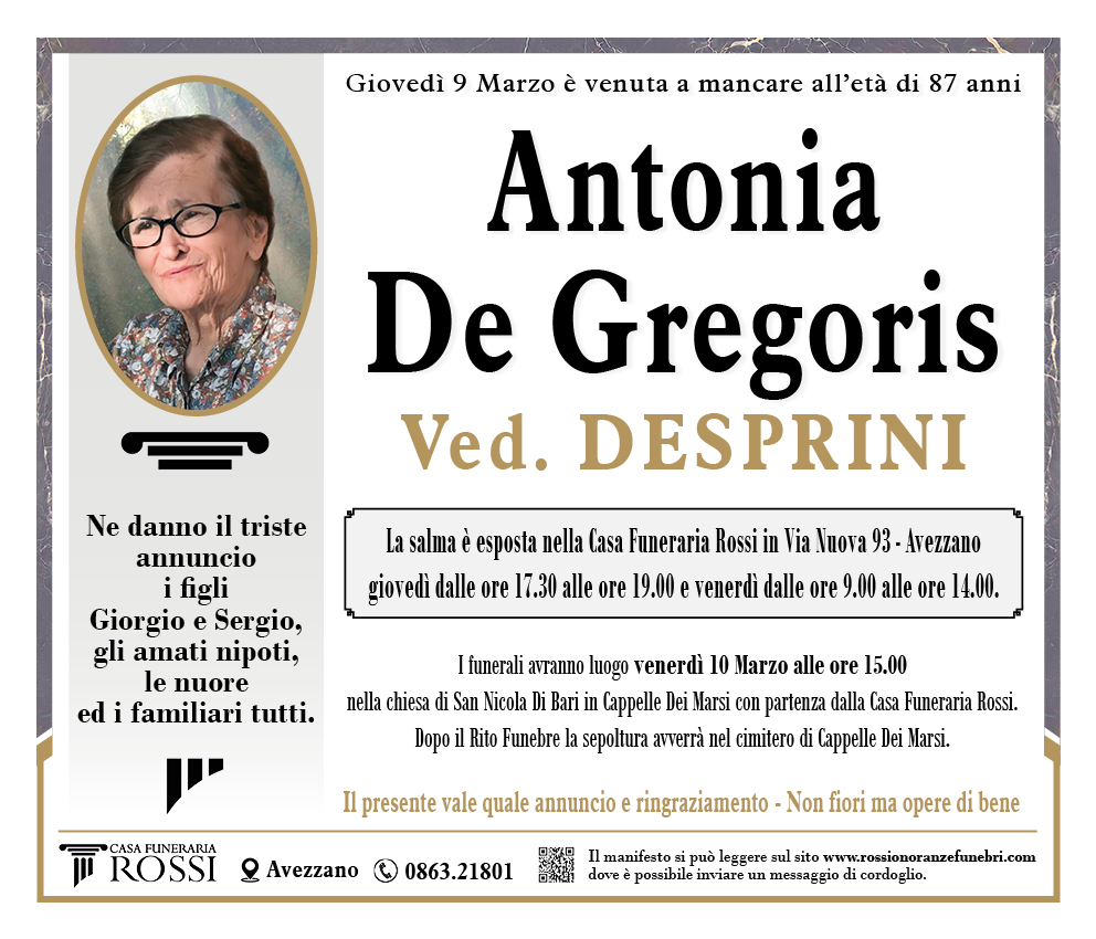 Antonia De Gregoris