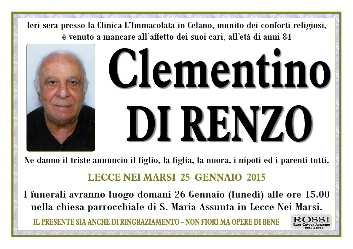 Clementino Di Renzo
