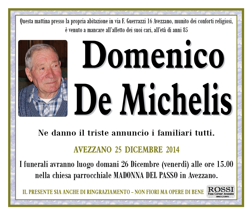Domenico De Michelis