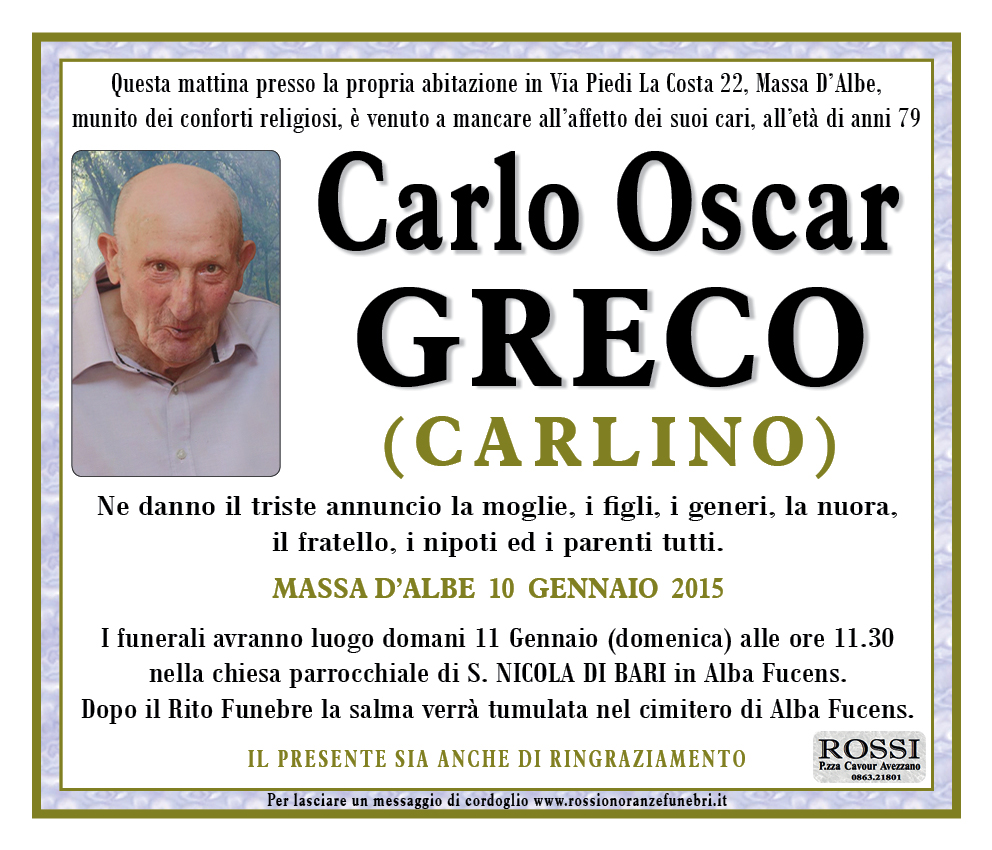 Carlo Oscar Greco