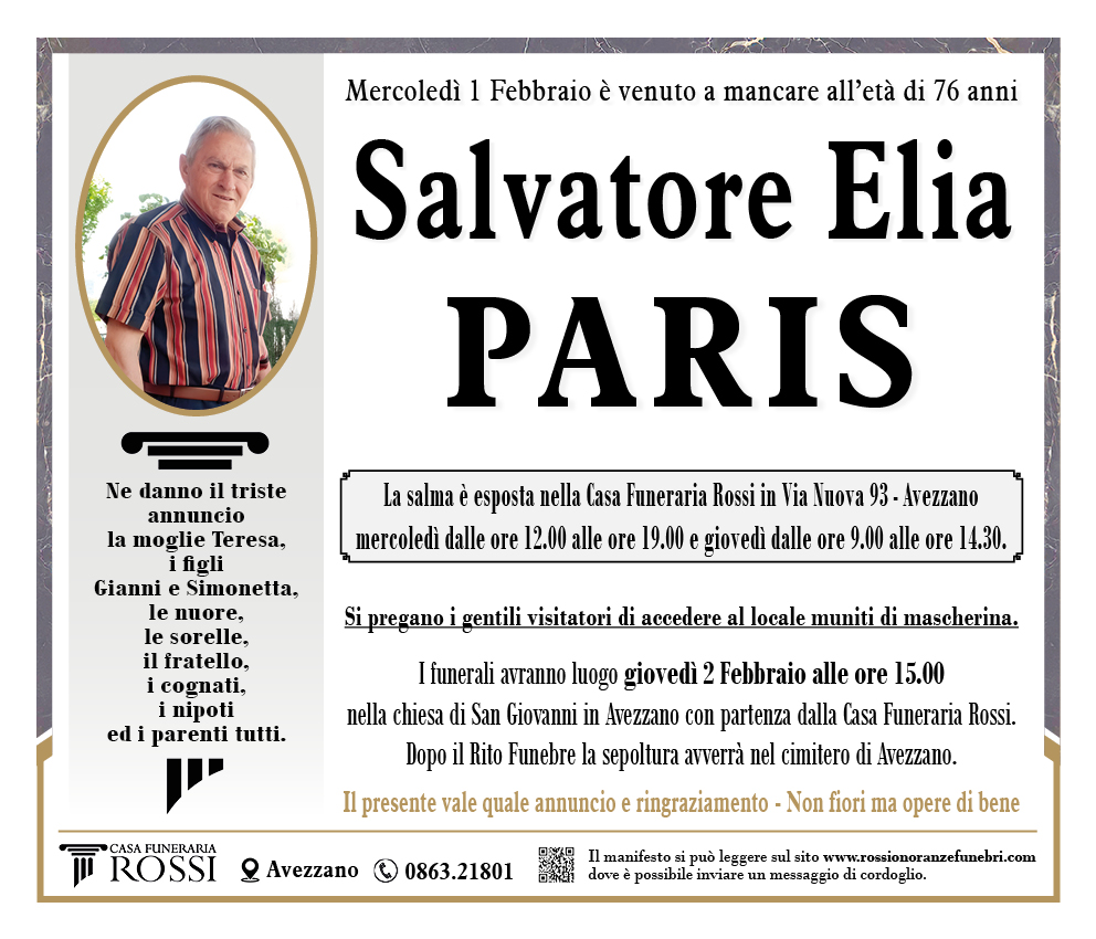 Salvatore Elia Paris
