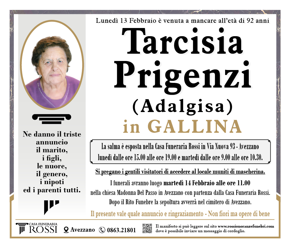 Tarcisia Prigenzi (Adalgisa)