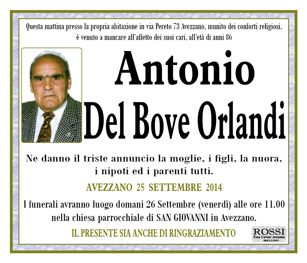 Antonio Del Bove Orlandi