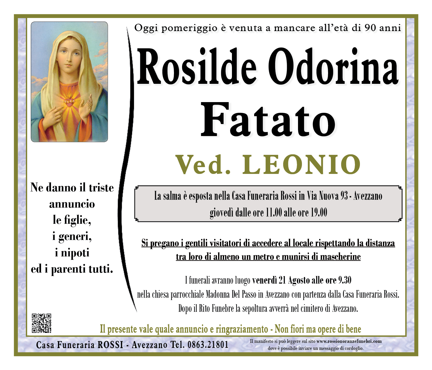 Rosilde Odorina Fatato