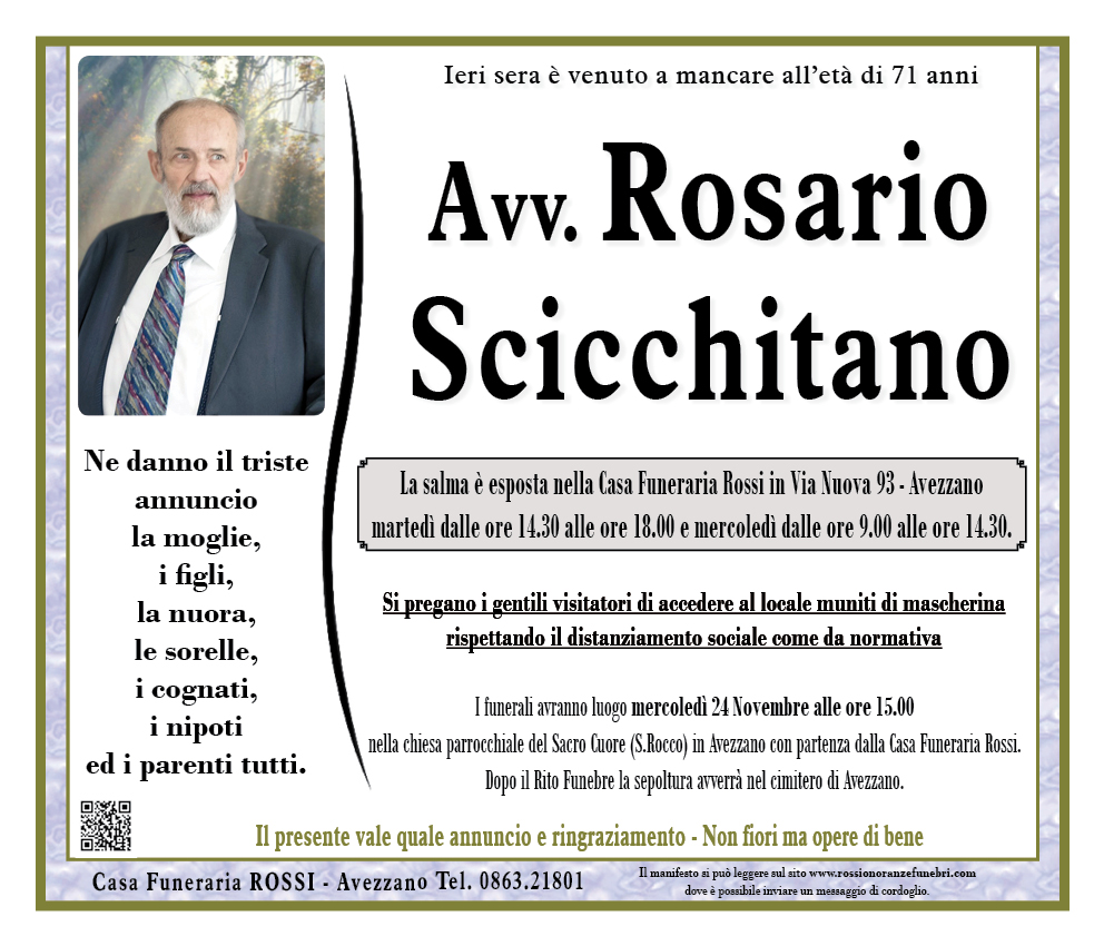 Avv. Rosario Scicchitano