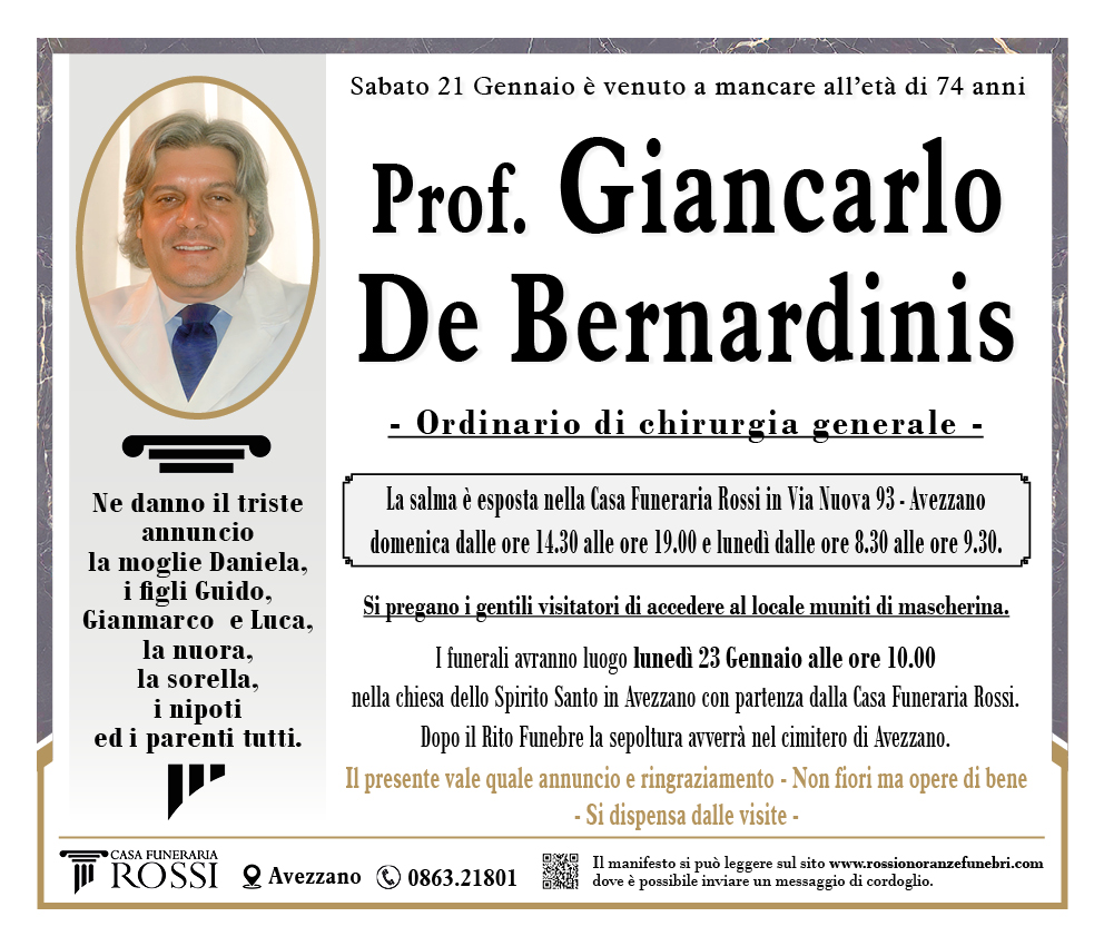 Giancarlo De Bernardinis